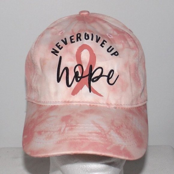 New Never Give up hope PINK SUPPORT CANCER Pink Camo  Hat/Cap strapback #155 - Picture 1 of 11